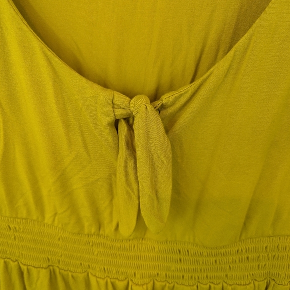 Torrid Super Soft Knit Yellow Tie-Front Top, Sz 1X - Picture 2 of 5
